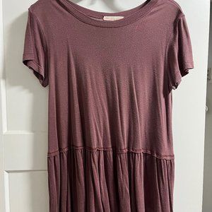 Maroon Short Sleeve Blouse